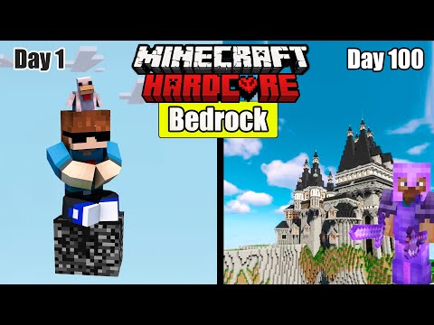 4x4 gaming - I survive 100 days on Bedrock only world In Minecraft