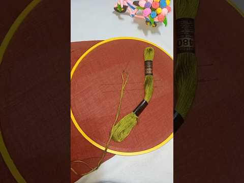 Cross stitch.Embroidery border line.#shorts #embroidery #handmade