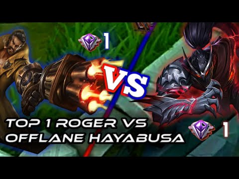 TOP GLOBAL ROGER VS OFFLANE HAYABUSA!! INTENSE GAME