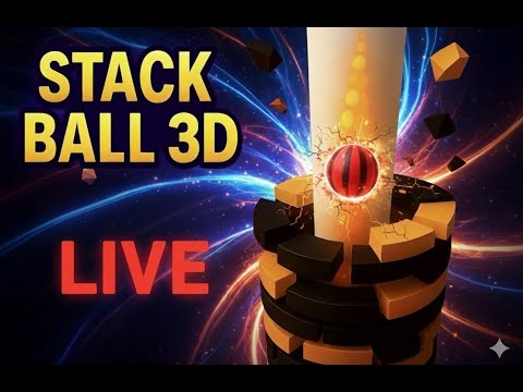🔥 STACK BALL 3D HARDCORE TOWER 😍 | LIVE #gaming #live #stackball