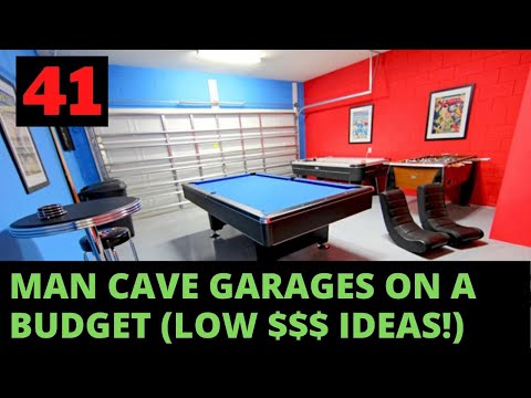 41 MAN CAVE GARAGES ON A BUDGET - LOW $$ IDEAS FOR YOUR GARAGE MAN CAVE