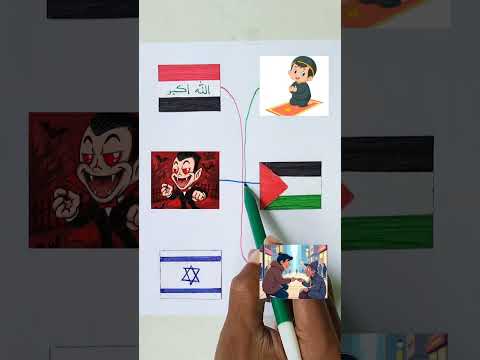 Drawing the flag of an Arab country 💪 😍 drawing the flag of Palestine || draw be next ?? #art #flag