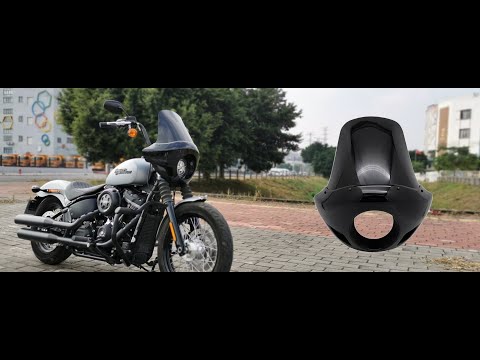 How to Used Touring Sport Headlight Fairing For Harley Dyna Sportster Softail 5.75" Headlights