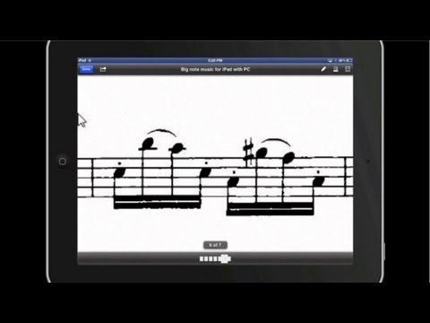 How to Create Big Note iPad Sheet Music Using a Windows PC Computer