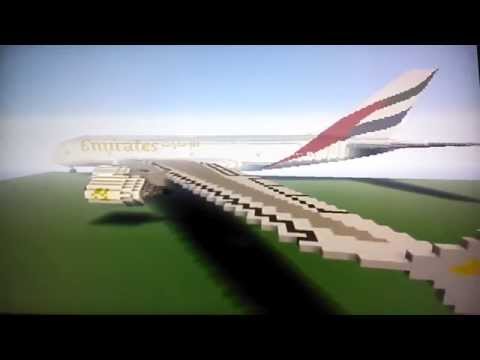 Airbus A380 800 Emirates Airlines Minecraft Project