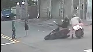 【車禍影片】禮讓行人又被撞（2024.08.03 桃園市八德區和平路