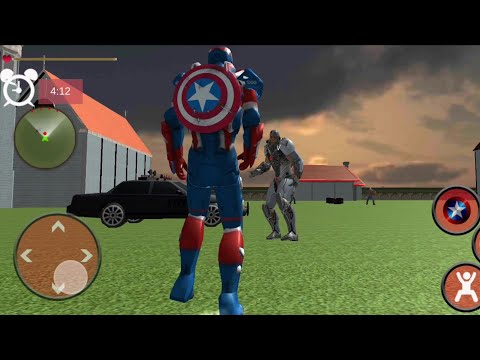 Flying Captain Superhero Crime City Robot Battle | Superhero Escape - Android GamePlay