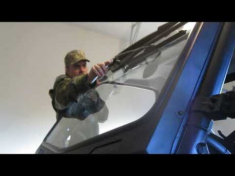 How to install a Kolpin 28110 windshield and a washer tank and wiper motor on a 2021 Polaris Ranger
