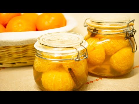 Cómo hacer MANDARINAS EN ALMÍBAR  How to make TANGERINES IN SYRUP.