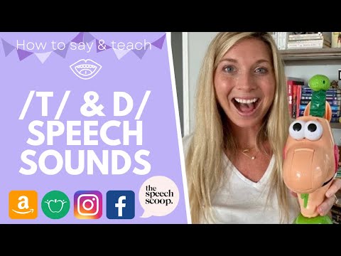 HOW TO SAY & TEACH "T" & "D" SOUNDS: At Home Speech Therapy Minimal Pairs // Speech Sound Hand Cues