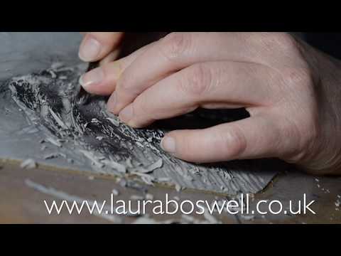 Reduction Lino with Laura Ep 37 Cutting and Printing a Linocut Reduction Print: the final details