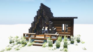 【マイクラ】雪景色に似合うおしゃれな家の作り方【建築講座】