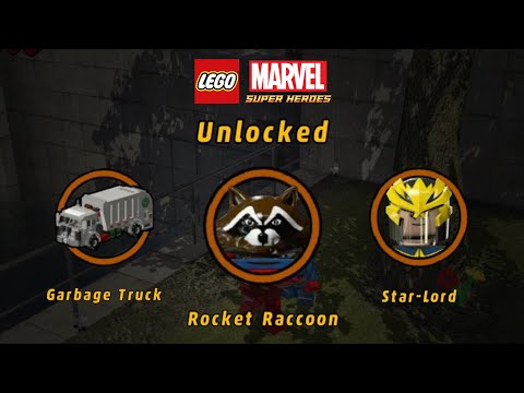 How to Unlock Rocket Raccoon + (Garbage Truck & Star-Lord) | LEGO Marvel Super Heroes