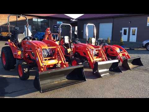 Kioti CS2510 + CK2510 + CK2610 side by side comparison