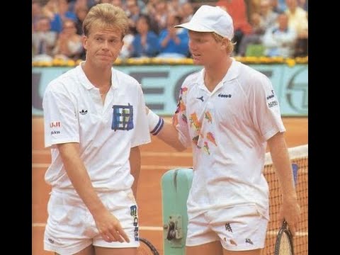 Roland Garros 1991 QF Courier vs Edberg