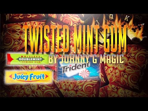 Twisted Mint Gum - Magic Trick, Card Magic, Magic, Sleight Of Hand