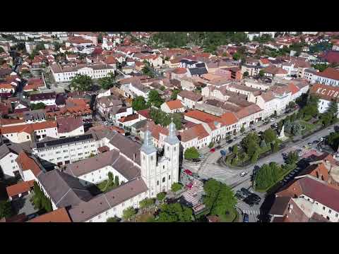Odorheiu Secuiesc, Harghita County, from a drone