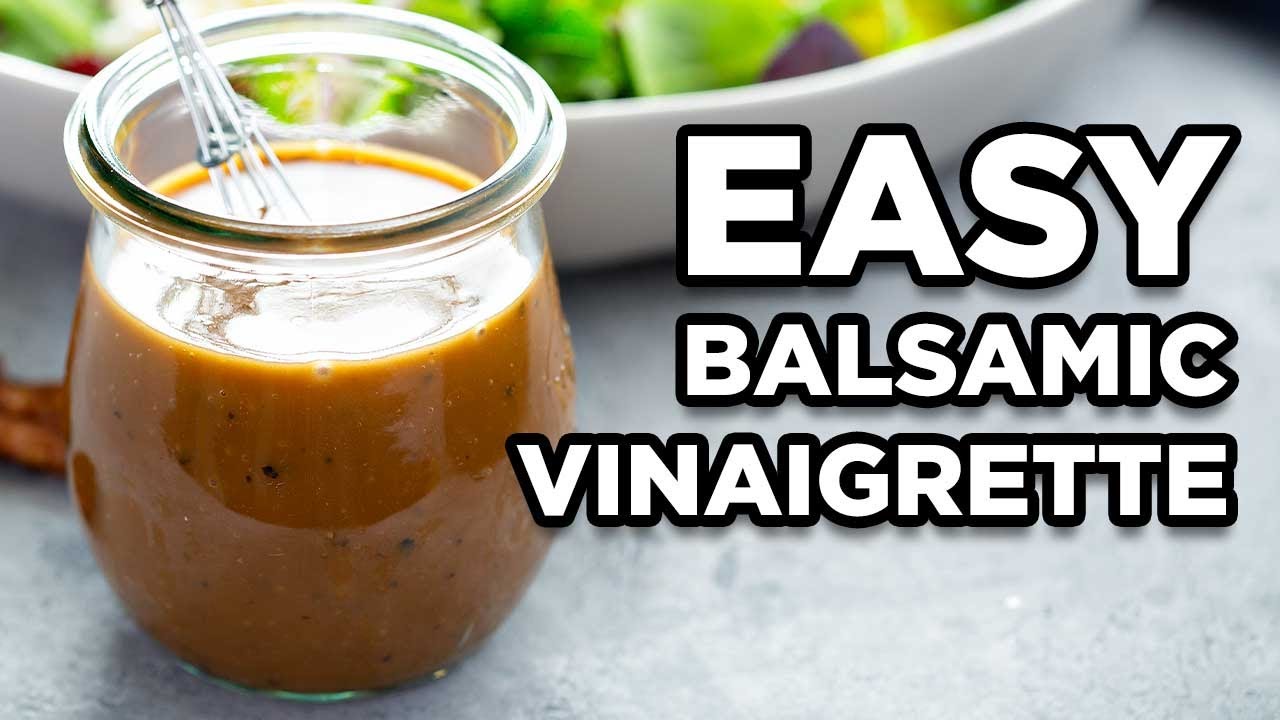 Homemade Balsamic Vinaigrette | Easy Salad Dressing Recipe