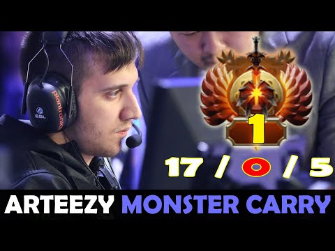 ARTEEZY MONSTER CARRY - 17KILLS IN 22MIN GAME | DOTA 2 Gameplay