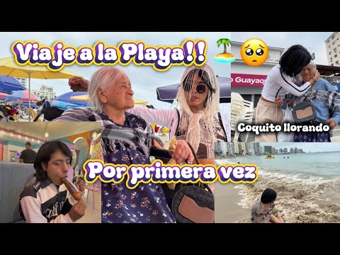 TRIP TO THE BEACH 🏝️ WITH MY GRANDMA, FOR THE FIRST TIME / MAR LEMA