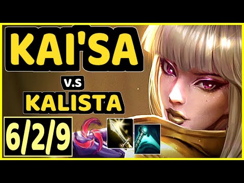 NEON (KAI'SA) vs KALISTA - 6/2/9 KDA BOTTOM ADC CHALLENGER GAMEPLAY - EUW