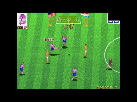 Hat Trick Hero Longplay (Arcade Version)