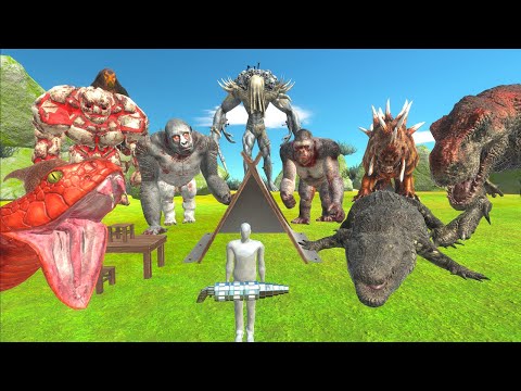 Hunting for Tyrannosaurus in the Greenstone Forest - Animal Revolt Battle Simulator