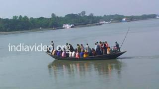 Ferry boats in Brahmaputra river, West Bengal