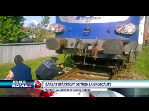 BARBAT SFARTECAT DE TREN LA BROSCAUTI