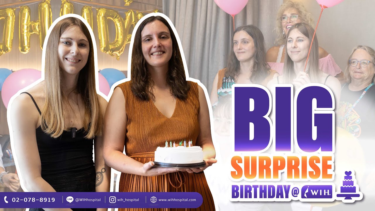 Nurses of WIH hospital make a birthday surprise to a friend of mine. This makes her so happy.