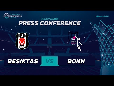 Besiktas Sompo Japan v Telekom Baskets Bonn - Press Conf - Basketball Champions League 17-18