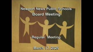 School Board Meeting and Budget Approval:  March 17, 2026