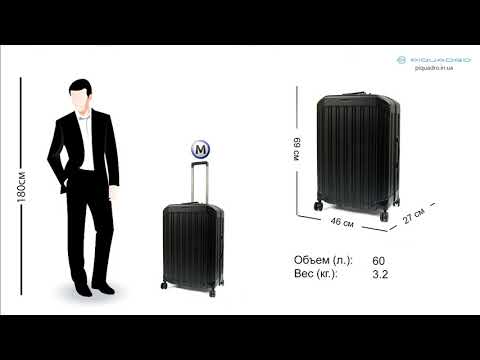 Обзор чемоданов Piquadro PQ LIGHTMatt Black