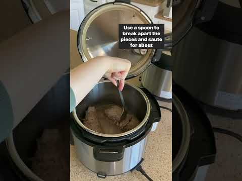Thaw and Cook Frozen Ground Beef in the InstantPot #mealprep #healthyfood #timesaver #instantpot