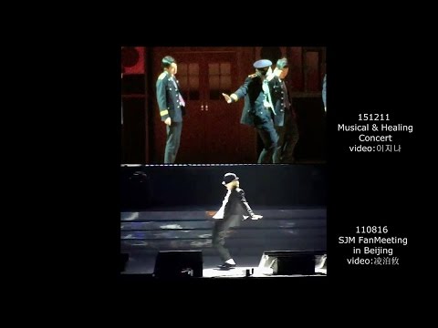 151211 서울경찰홍보단 Donghae & 110816 SJM FM Beijing Eunhyuk - MichaelJackson Dance