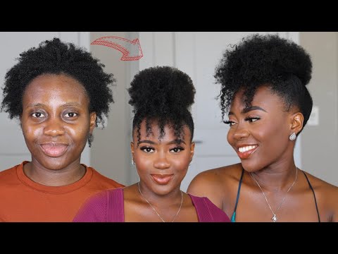 The Easy Hairstyle On Short 4C Natural Hair For Summer...