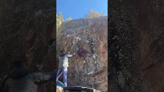 Video thumbnail of Riding With the Ghost, V10. Flatirons