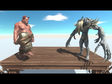 TABLE BATTLES 1 vs 1 OGRE LORD vs SCOURGE  Animal Revolt Battle Simulator