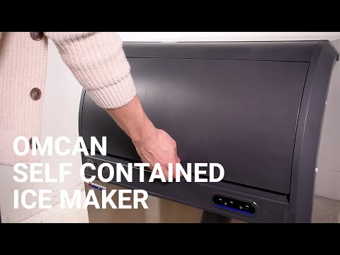 Omcan USA 47485 Air Cooled Full Cube 350 lb Ice Machine with Bin, 275 lb Storage 8 image