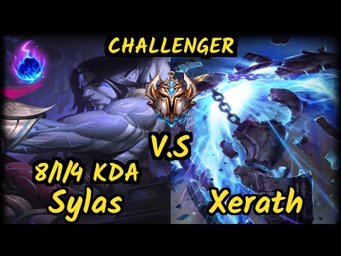 LDLC Eika (SYLAS) vs XERATH - 8/1/4 KDA MID CHALLENGER GAMEPLAY - EUW