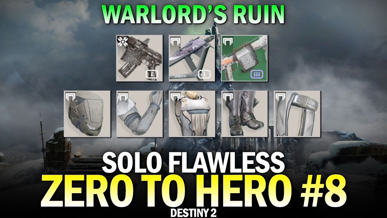 Solo Flawless "Zero to Hero" Dungeon Series Part 8 - Warlord's Ruin [Destiny 2]