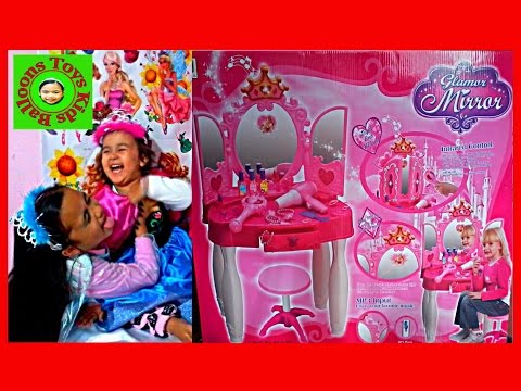 Glamor Mirror Princess Dressing Table 2015 Peppa Pig Christmas Stocking Surprise Kids Balloons Toys Video