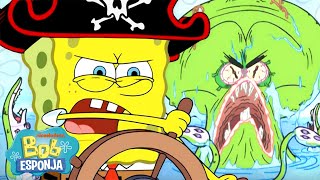Bob Esponja | ¡Todos a bordo! 🚢 Lo mejor del mar con Bob Esponja | 90 min | Bob Esponja en Español MQDEFAULT Thumbnail