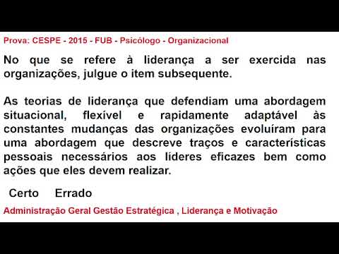 509- ADMINISTRAÇÃO - Prova: CESPE - 2015 - FUB - Psicólogo - Organizacional - CONCURSO