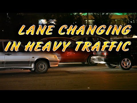 Lane changing in heavy traffic