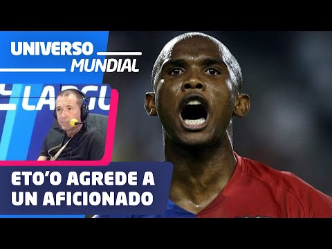Samuel Eto'o agrede a un aficionado tras el Brasil-Corea del Sur