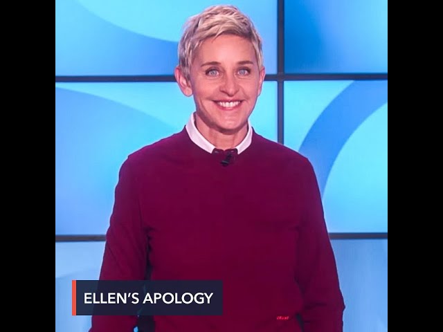Ellen DeGeneres apologizes over toxic workplace allegations