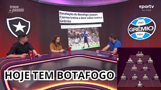 Botafogo x Grêmio: onde assistir, escalações, desfalques, pendurados e arbitragem.