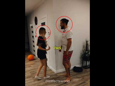 Couple tests viral arm span trick and it actually works 😳 #shorts