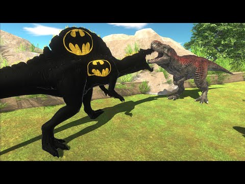 BATMAN SPINOSAURUS DEADLY RUN - Animal Revolt Battle Simulator